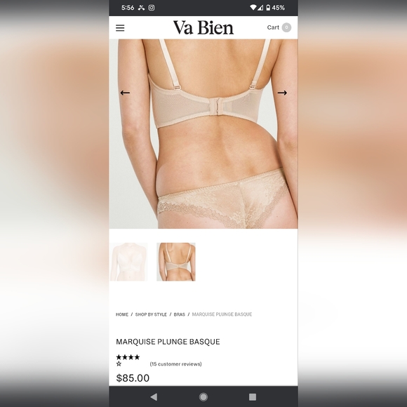 Va Bien Longline Plunge Bra - Picture 2 of 2